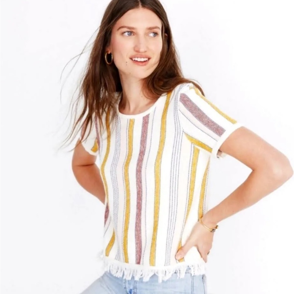 Madewell Blakley Stripe Sweater Tee